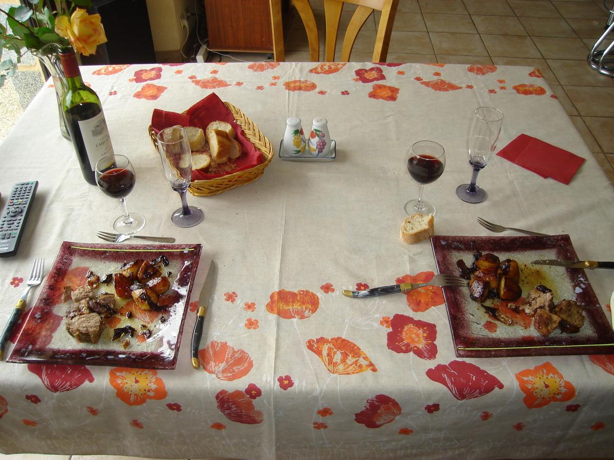 à table